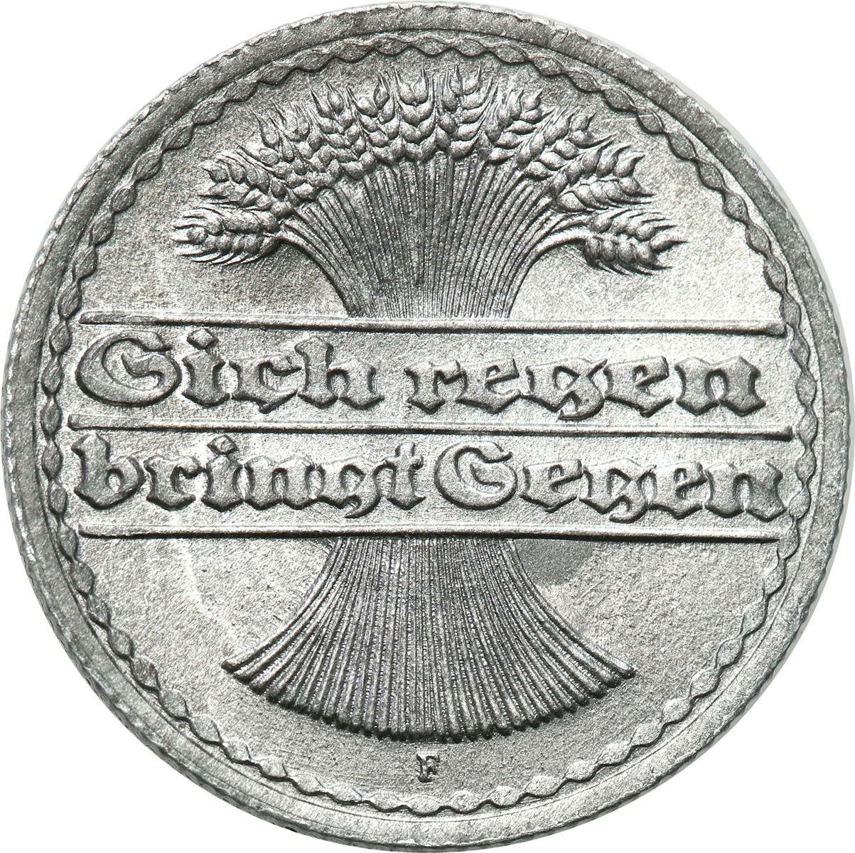 Niemcy, Weimar. 50 fenigów 1922 F - rulon bankowy, 50 sztuk
